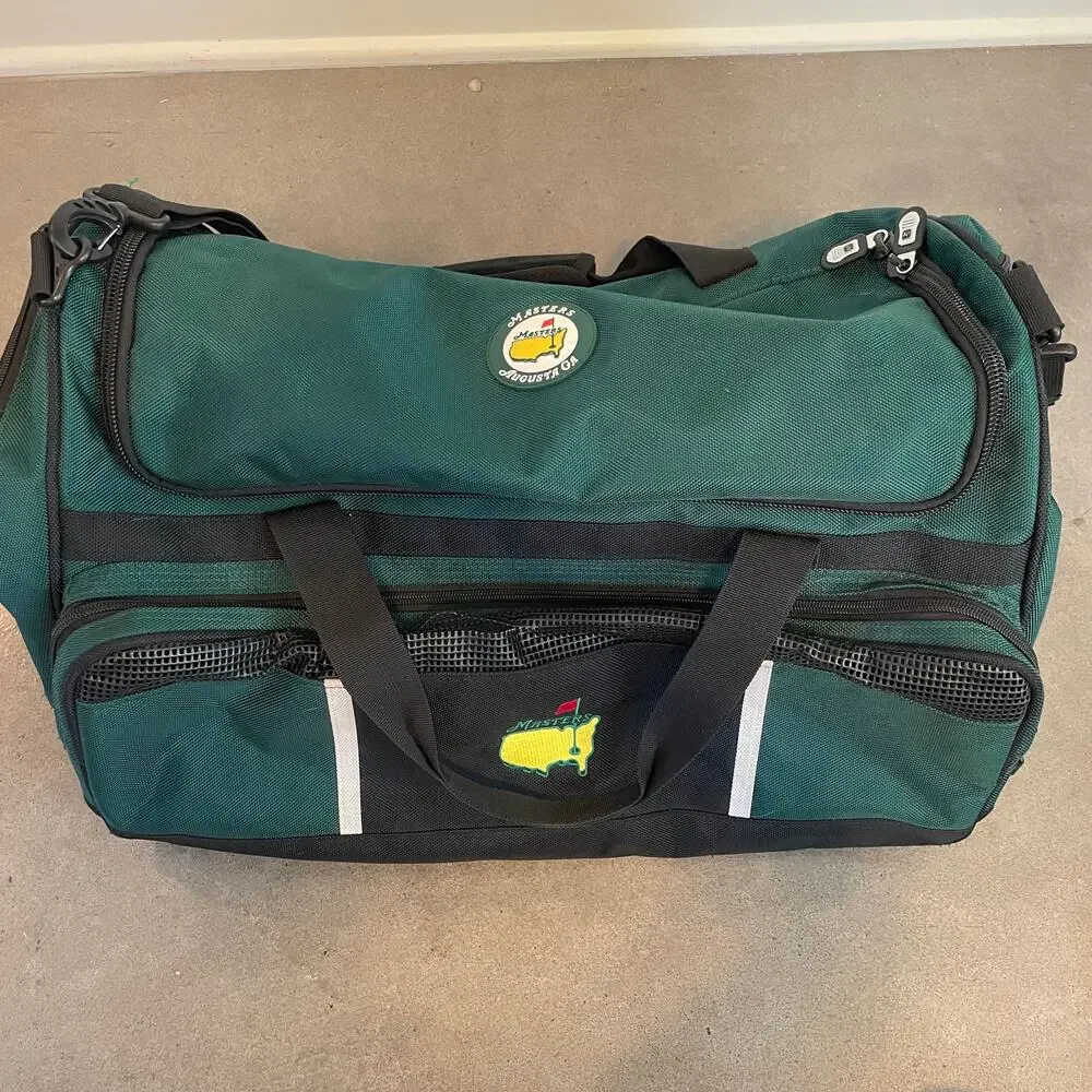 Masters Golf Tournament Agusta Travel Green duffle Weekender bag large size Men